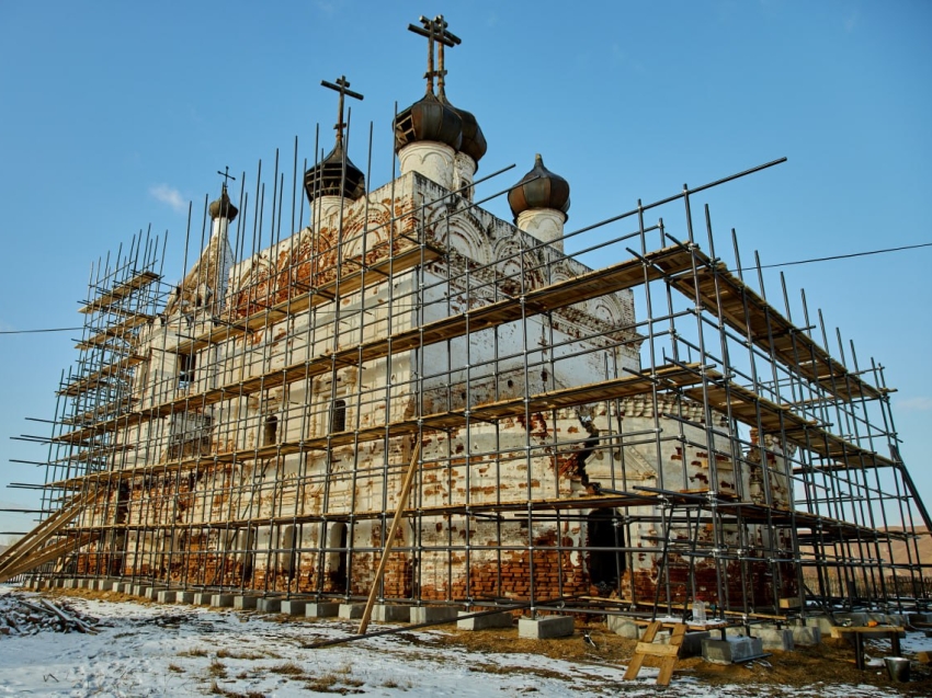 Основные работы по восстановлению Успенского храма в Калинино планируют начать с наступлением тепла